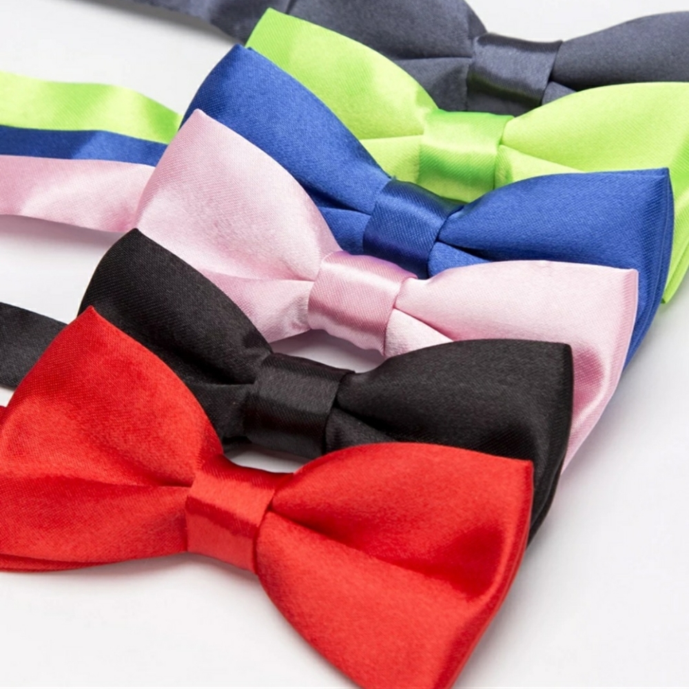 Boys Solid color bow tie, youth, adjustable to ad